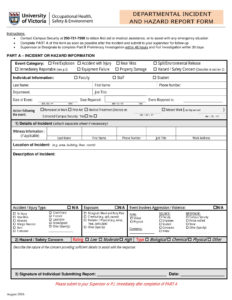 Free 13+ Hazard Report Forms In Ms Word | Pdf inside Incident Hazard Report Form Template