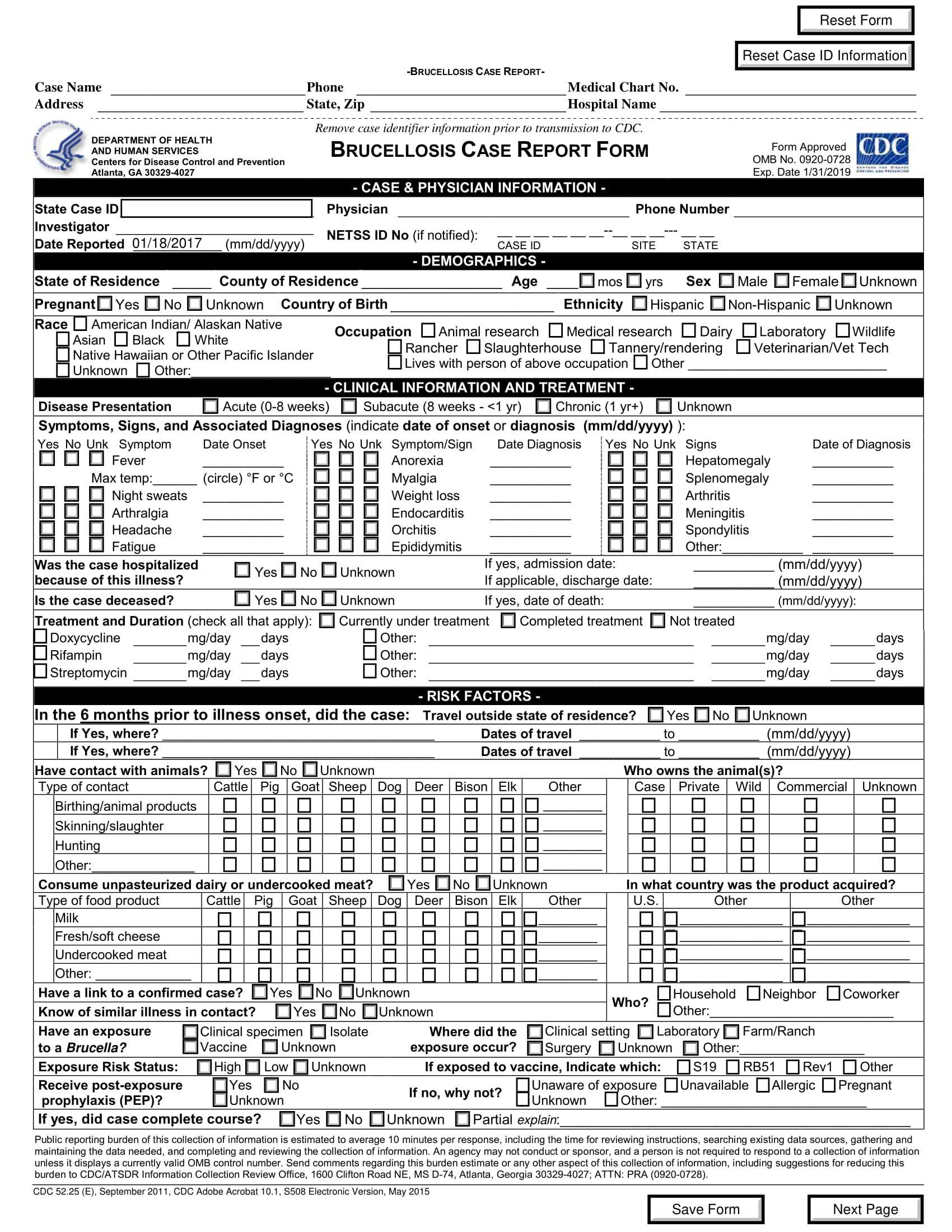 Free 15+ Case Report Forms In Pdf | Ms Word Pertaining To Case Report Form Template