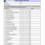Free 15+ Peer Evaluation Forms In Pdf | Ms Word Inside Blank Evaluation Form Template