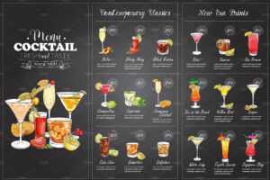 Free 18+ Cocktail Menu Examples In Psd | Ai | Eps Vector pertaining to Cocktail Menu Template Word Free