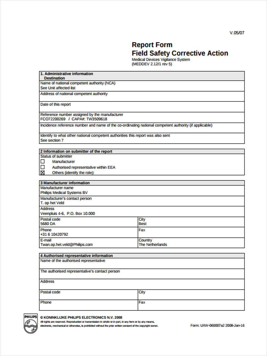Free 23+ Corrective Action Form Examples In Pdf | Ms Word Pertaining To Corrective Action Report Template