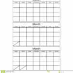 Free 3 Month Calendar Templates – Calendar Inspiration Design Intended For Blank One Month Calendar Template