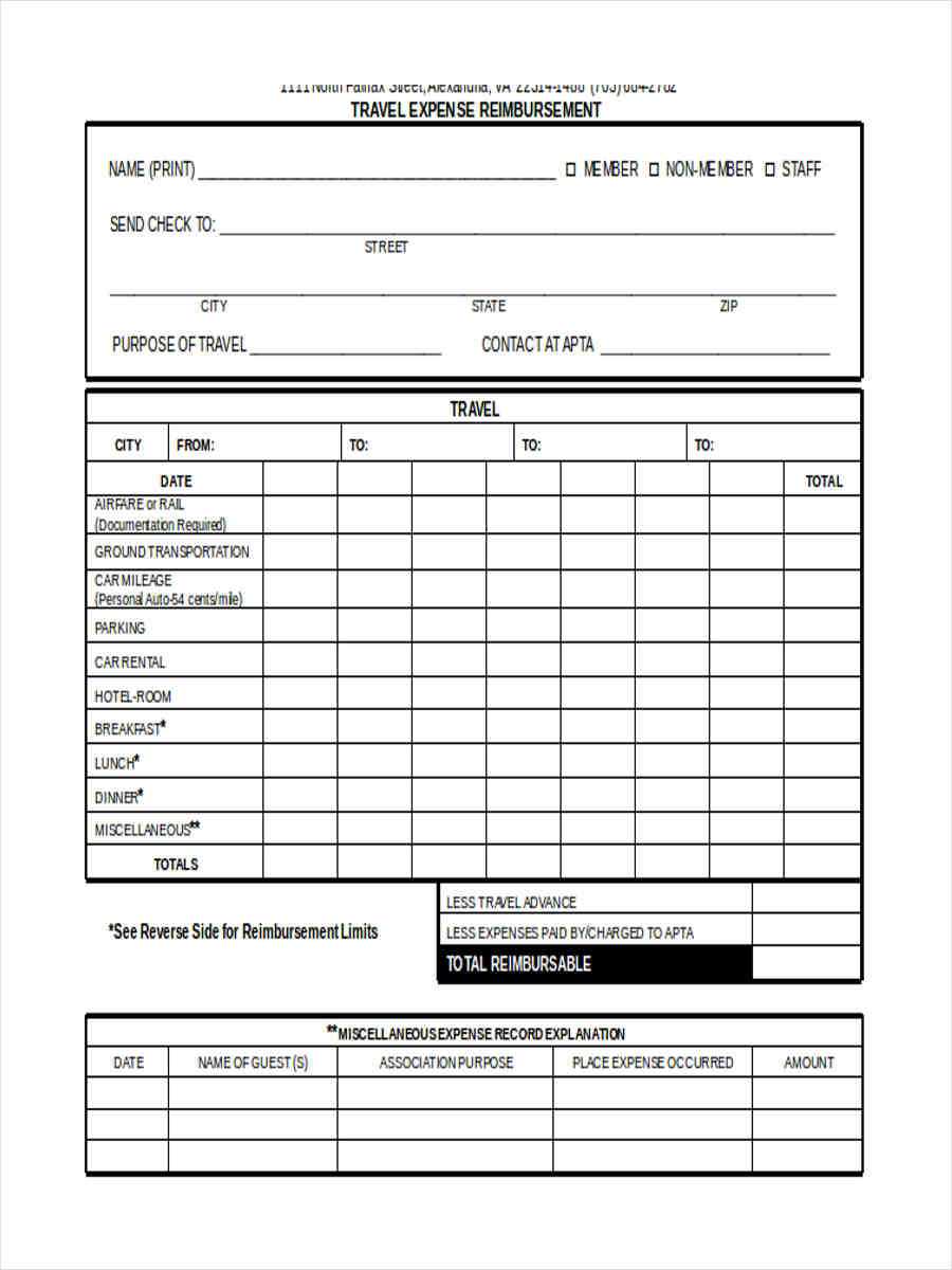 Free 7+ Sample Travel Reimbursement Forms In Ms Word | Pdf For Travel Request Form Template Word