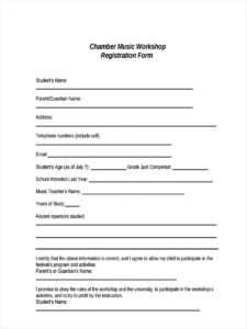 Free 9+ Workshop Registration Forms In Pdf regarding Seminar Registration Form Template Word