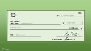 Free Blank Check Template For Powerpoint - Free Powerpoint inside Editable Blank Check Template