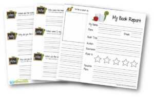 Free Book Report For Kids in First Grade Book Report Template