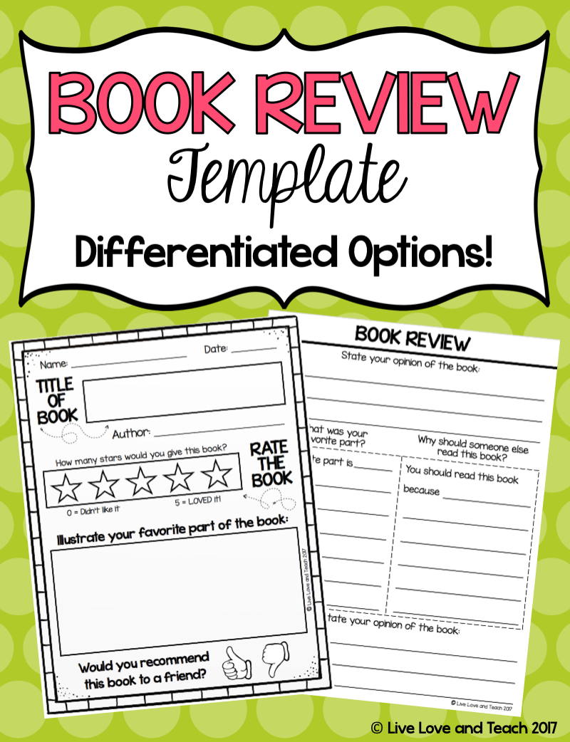 Free Book Review Template! Inside Book Report Template 2Nd Grade