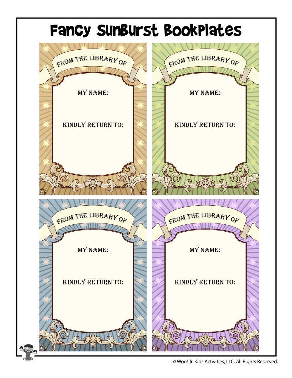 Free Bookplates To Print | Woo! Jr. Kids Activities With Regard To Bookplate Templates For Word