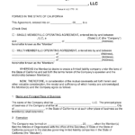 Free California Llc Operating Agreement Templates – Pdf Intended For Llc Annual Report Template