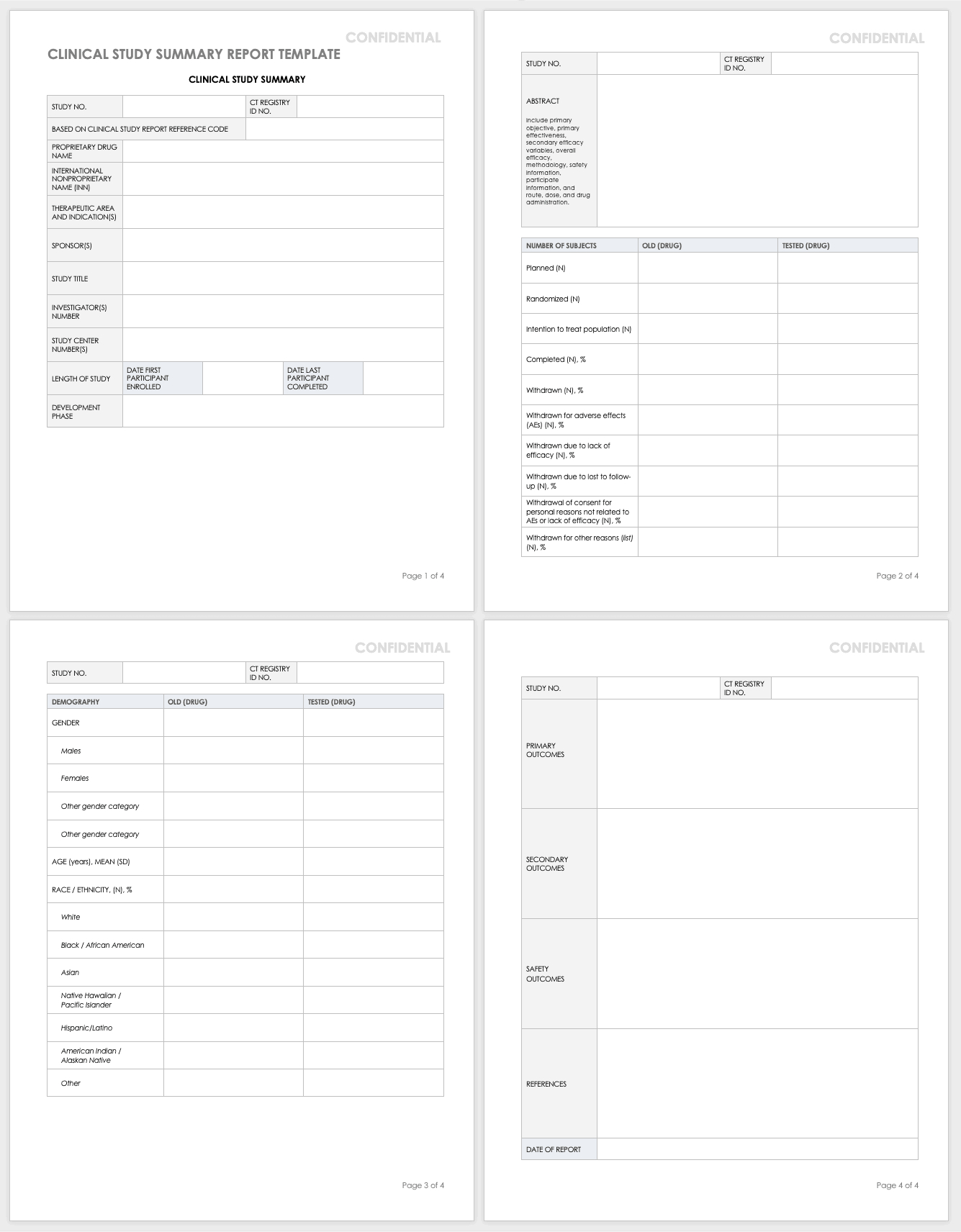 Free Clinical Trial Templates | Smartsheet Intended For Clinical Trial Report Template