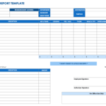 Free Expense Report Templates Smartsheet With Expense Report Template Xls