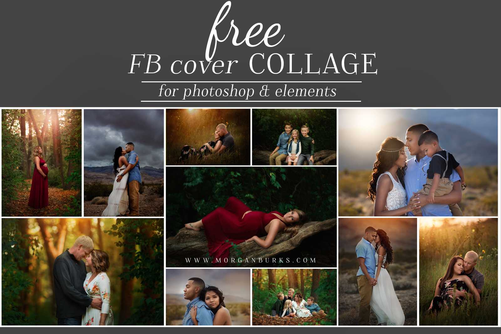 Free Facebook Cover Photo Template For Photoshop  Morgan Burks Throughout Photoshop Facebook Banner Template