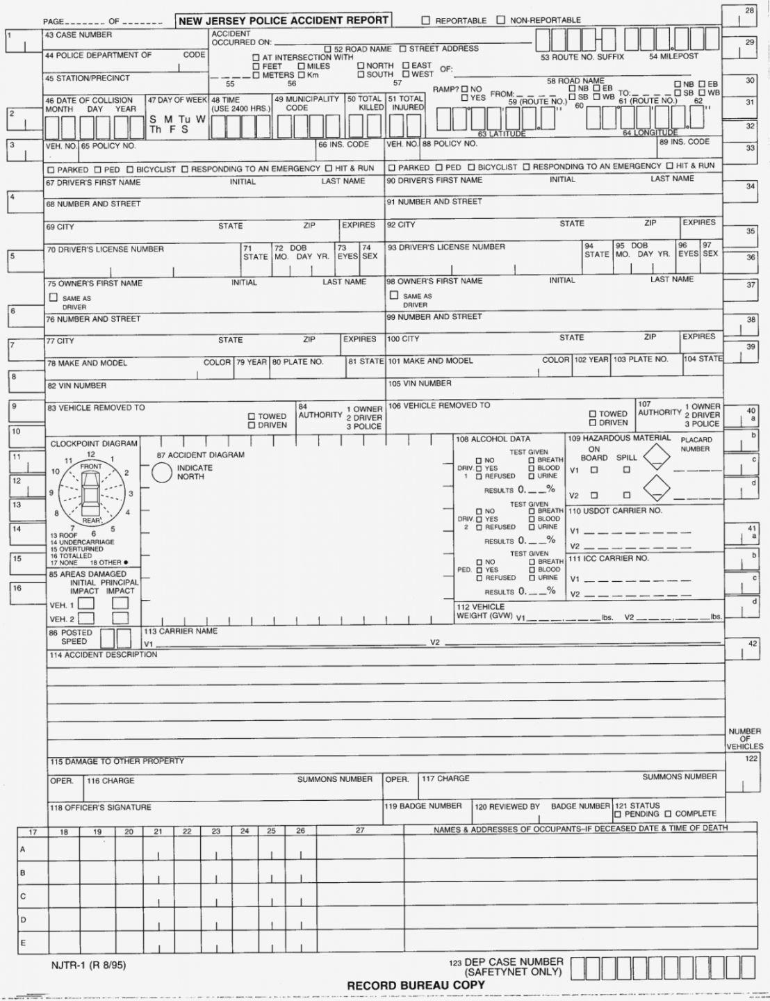 Free Fake Accident Report Template Unique Standard Incident Throughout Vehicle Accident Report Template