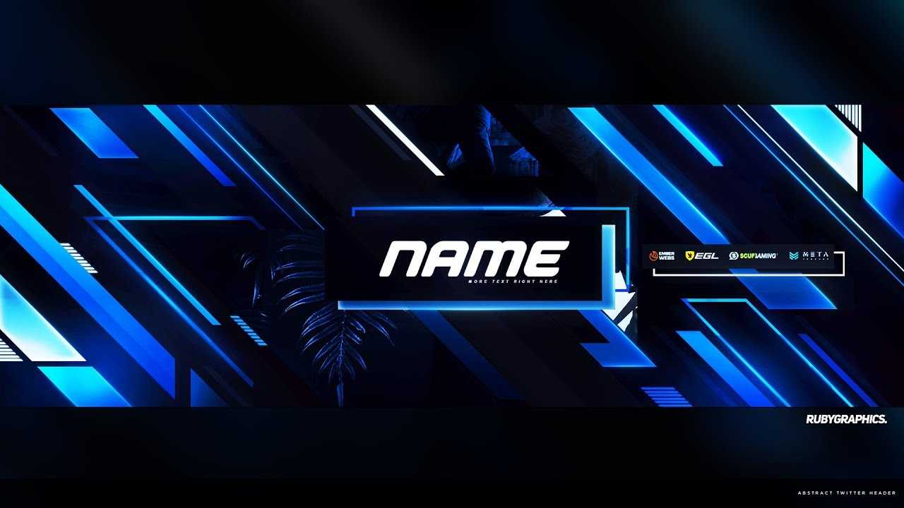 Free Gfx: Free Photoshop Twitter Header Template: Epic Abstract Style  Banner Header Design [2019] Intended For Twitter Banner Template Psd