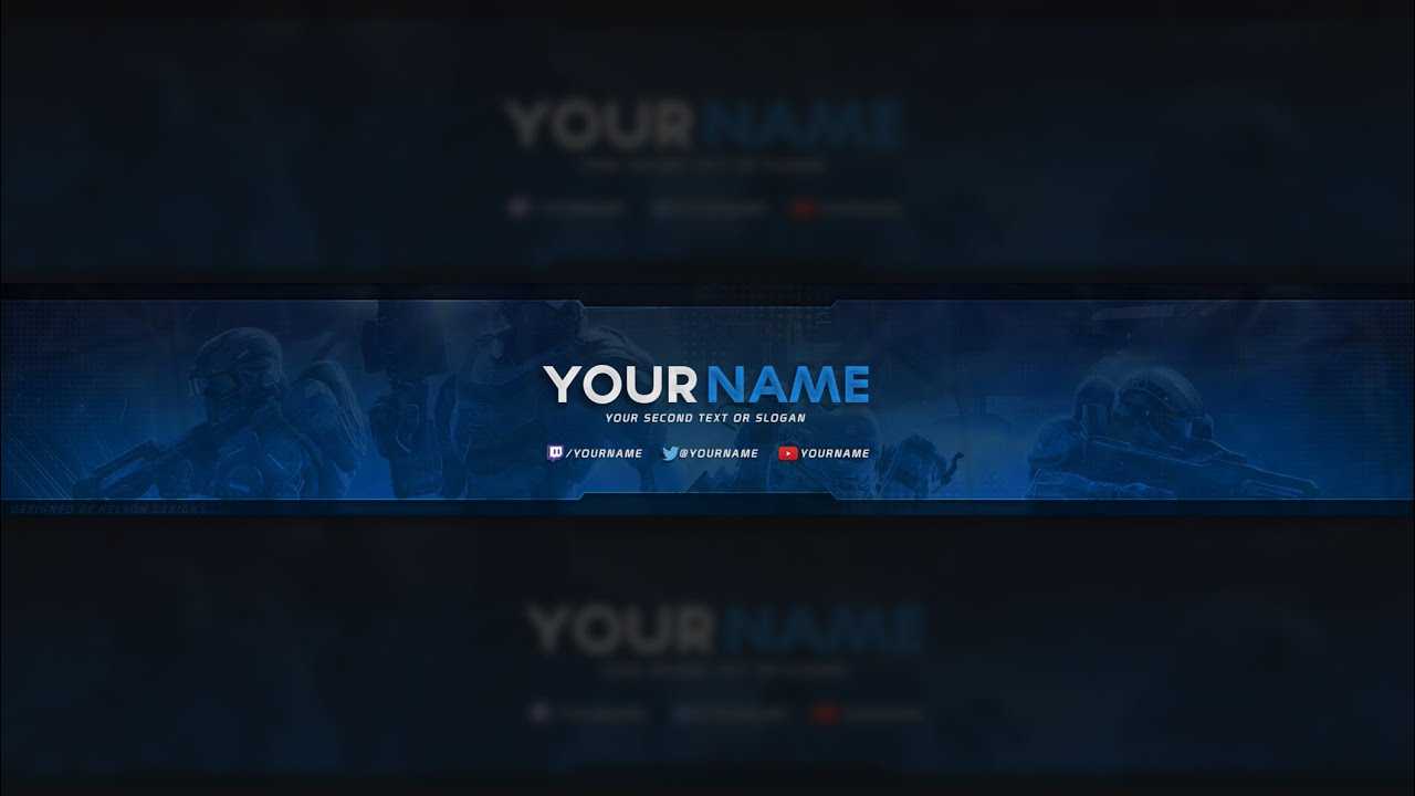 Free Halo Youtube Banner Template (Psd) For Youtube Banners Template