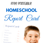 Free Homeschool Report Card [Printable] | Paradise Praises Regarding Homeschool Report Card Template