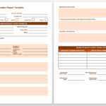 Free Incident Report Templates &amp; Forms | Smartsheet for Incident Summary Report Template