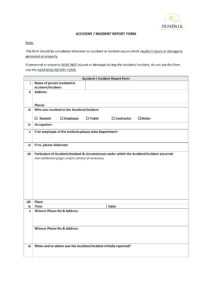 Free Incident Report Templates Forms Template Word Australia with Ohs Incident Report Template Free