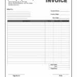 Free Invoice Downloadable Template Doc Printable Blank With Regard To Free Downloadable Invoice Template For Word
