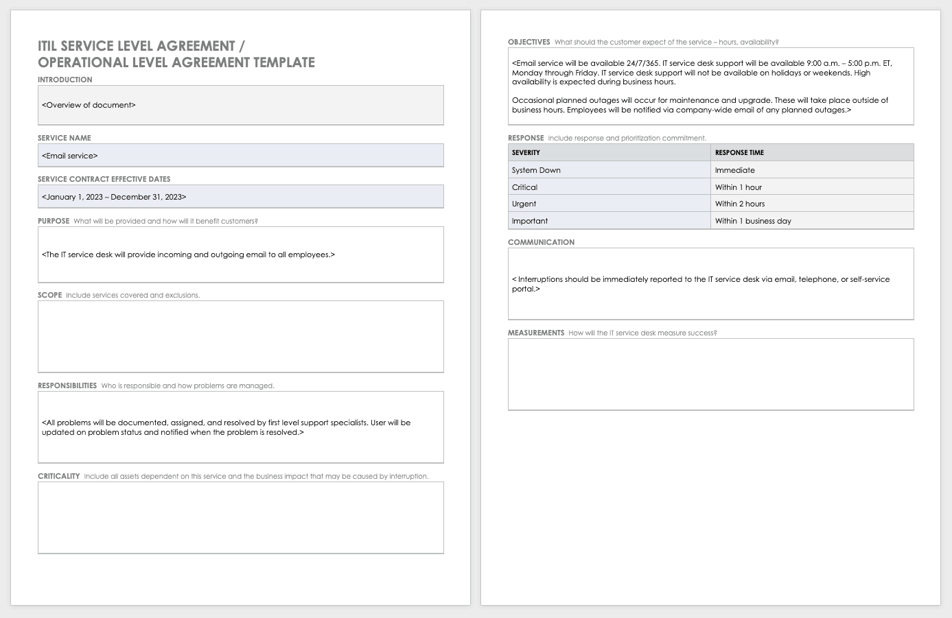 Free Itil Templates | Smartsheet With Regard To Incident Report Template Itil
