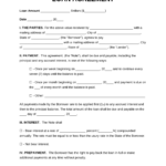 Free Loan Agreement Templates – Pdf | Word | Eforms – Free Within Blank Loan Agreement Template