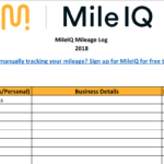 Free Mileage Log Template For Taxes, Track Business Miles Pertaining To Mileage Report Template