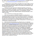 Free Mutual Non-Disclosure Agreement (Nda) | Pdf | Word (.docx) throughout Nda Template Word Document