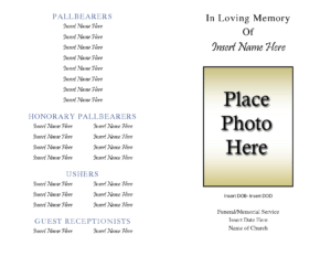 Free Obituary Template | E-Commercewordpress pertaining to Free Obituary Template For Microsoft Word