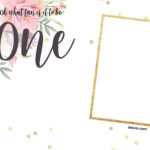 Free Printabe Boho Chic First Birthday Invitation Templates Regarding Blank Templates For Invitations