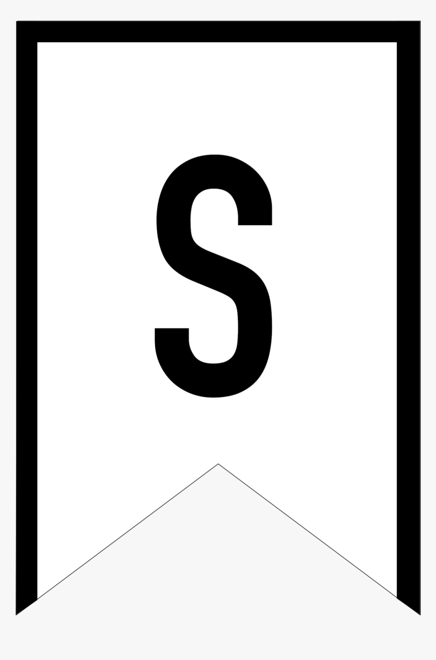 Free Printable Banner Templates - Letter S Banners, Hd Png Intended For Letter Templates For Banners
