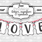 Free Printable Black And White Banner Letters | Swanky With Diy Banner Template Free