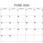 Free Printable Blank Monthly Calendar And Planner For June Within Blank One Month Calendar Template