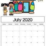 Free Printable Calendar Templates 2020 For Kids In Home with Blank Calendar Template For Kids