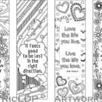 Free Printable Coloring Bookmarks Templates Printable intended for Free Blank Bookmark Templates To Print