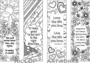 Free Printable Coloring Bookmarks Templates Printable intended for Free Blank Bookmark Templates To Print