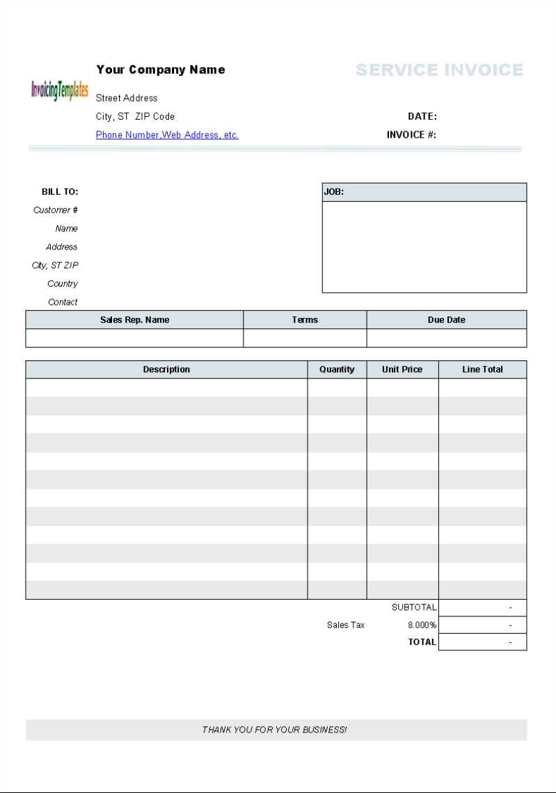 Free Printable Invoice Template Uk | Invoice Example In Free Printable Invoice Template Microsoft Word