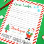 Free Printable Letter To Santa – Happiness Is Homemade In Blank Letter Writing Template For Kids