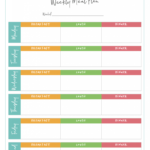 Free Printable Monthly Meal Planner Template Weekly With Y Inside Meal Plan Template Word