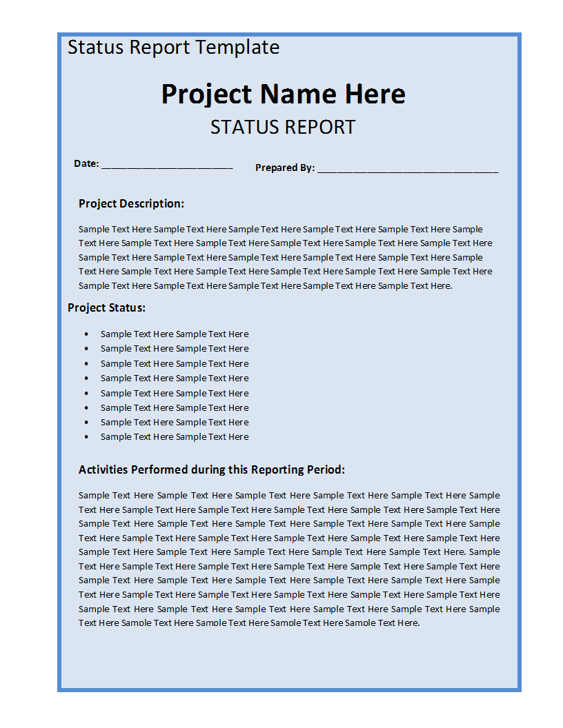 Free Printable Report Templates – Part 2 Intended For Rehearsal Report Template