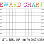 Free Printable Reward Chart – Oflu.bntl With Blank Reward Chart Template