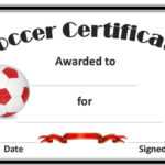 Free Printable Soccer Certificates And Award Templates Pertaining To Soccer Certificate Templates For Word