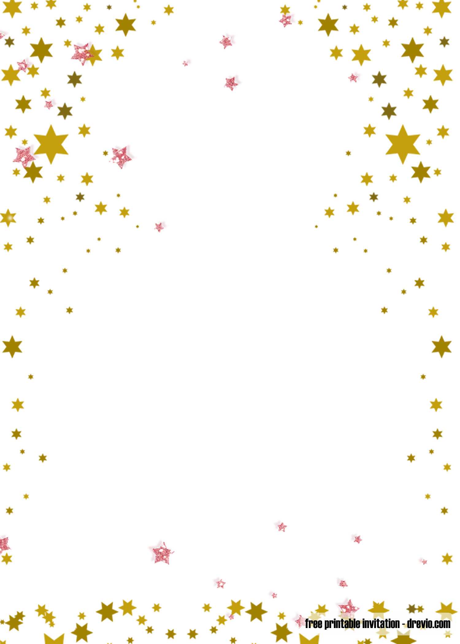 Free Printable Twinkle Twinkle Little Star Invitation Regarding Blank Templates For Invitations