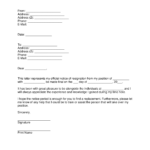 Free Resignation Letters | Templates & Samples – Pdf | Word With Two Week Notice Template Word