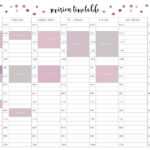 Free Revision Timetable Printable – Emily Studies within Blank Revision Timetable Template