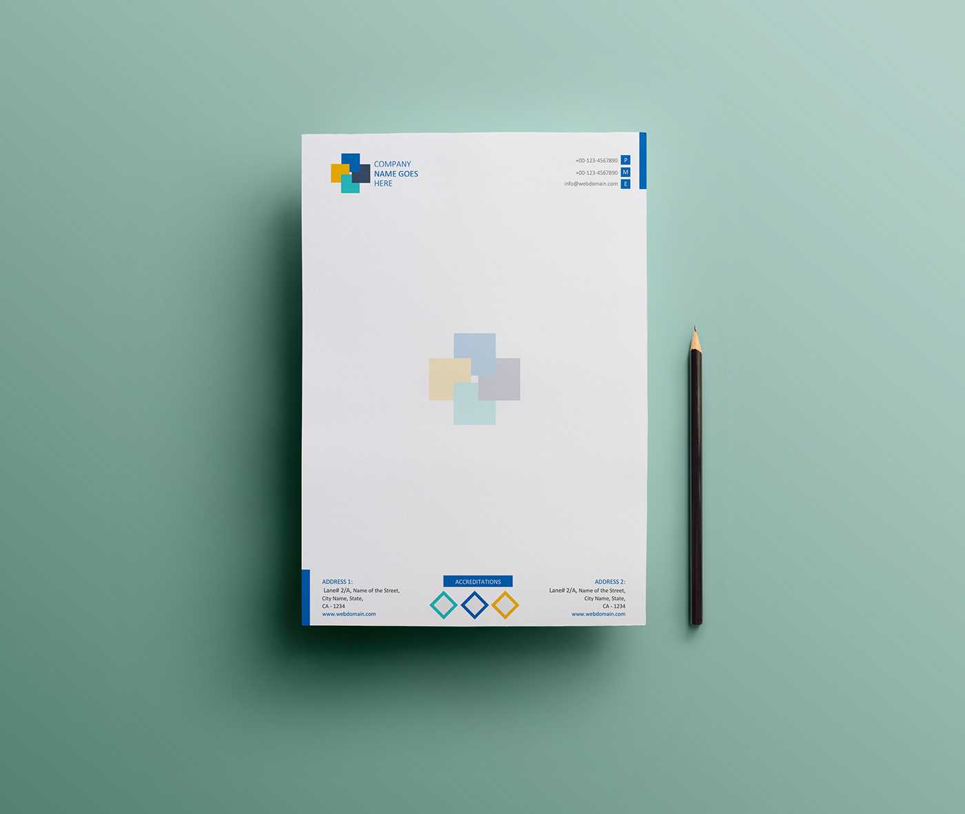 Free Simple Letterhead Design (Ms Word Version) On Behance Within Free Letterhead Templates For Microsoft Word