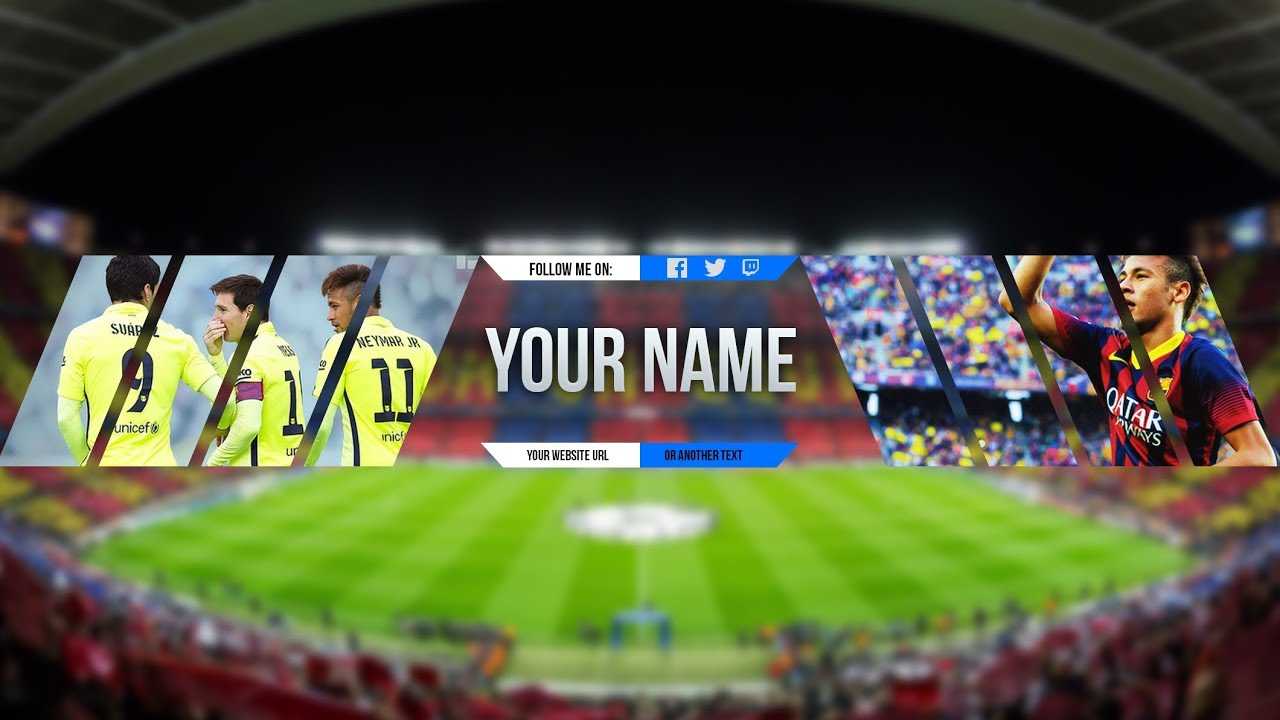 Free Sport Banner Template For Youtube Channel #4 Photoshop I Download  (2017/2018) In Sports Banner Templates