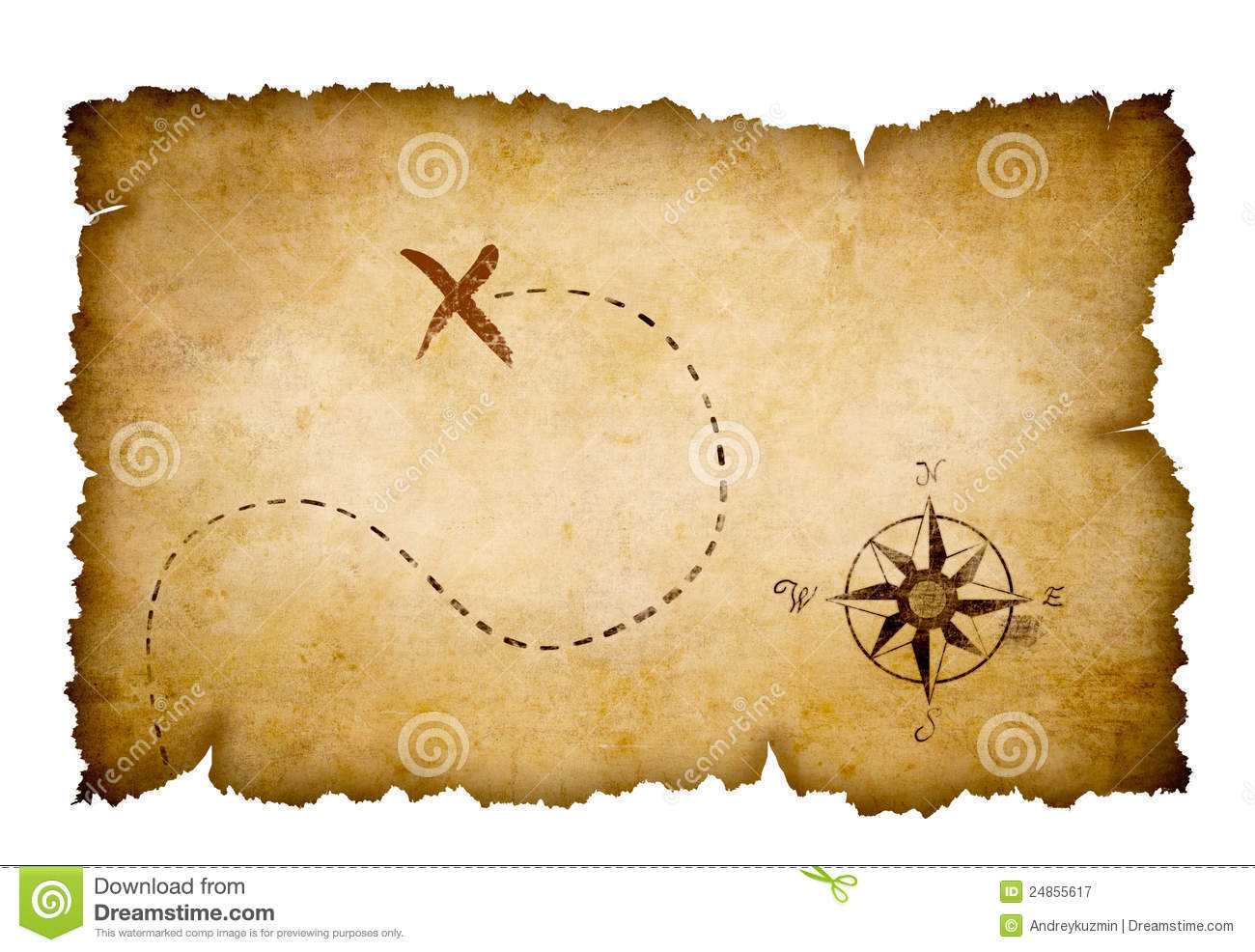 Free Treasure Map Outline, Download Free Clip Art, Free Clip In Blank Pirate Map Template