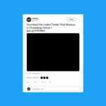Free Twitter Post Mockup (2019) Pertaining To Blank Twitter Profile Template