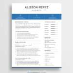 Free Word Resume Template – Alisson – Career Reload Inside Free Resume Template Microsoft Word