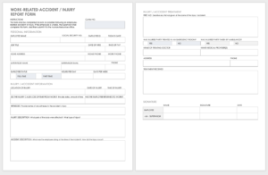 Free Workplace Accident Report Templates | Smartsheet pertaining to Injury Report Form Template